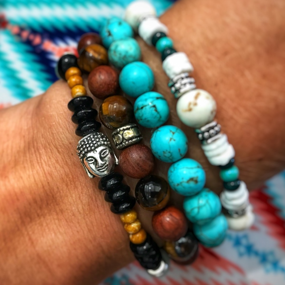 Amazonite Happy Buddha Bracelet